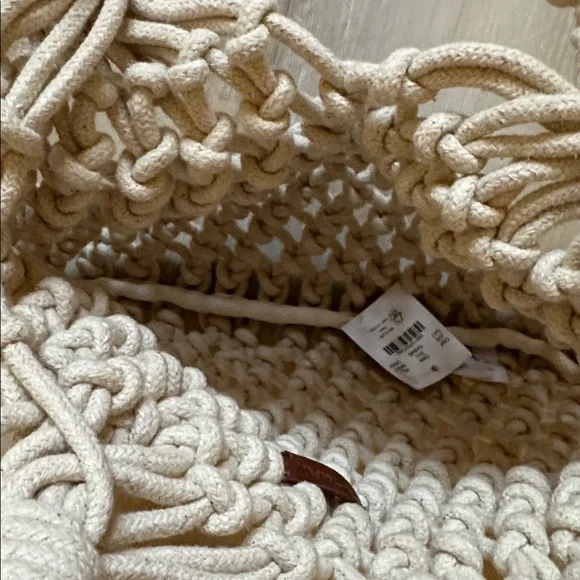 J Crew small Cadiz hand knotted rope tote - Picture 5 of 6